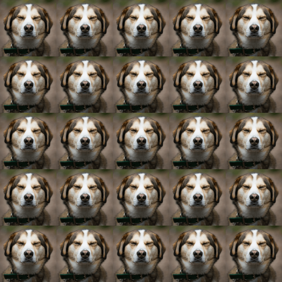 Example of photo tile pattern created with tiles with photo